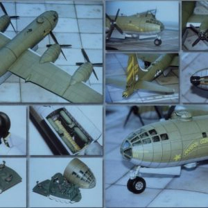 Maquete de Papel Boeing B29 A1 Fortaleza Voadora