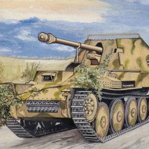 Maquete papel tanque Marder III