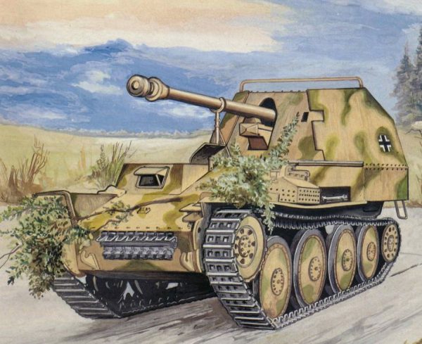 Maquete papel tanque Marder III