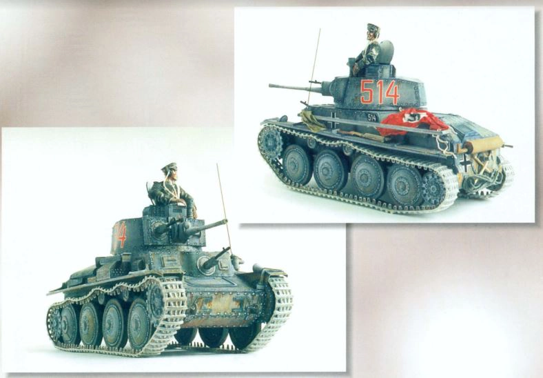 Maquete papel tanque Panzer 38 (t)