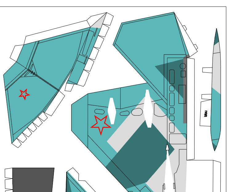 Maquete de papel do avião Sukhoi Su-57