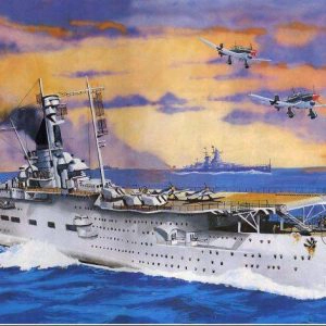 maquete de papel Graf Zeppelin