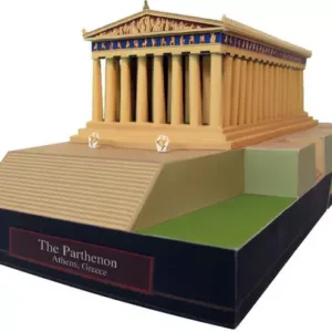 Maquete de papel do Partenon, na Grécia