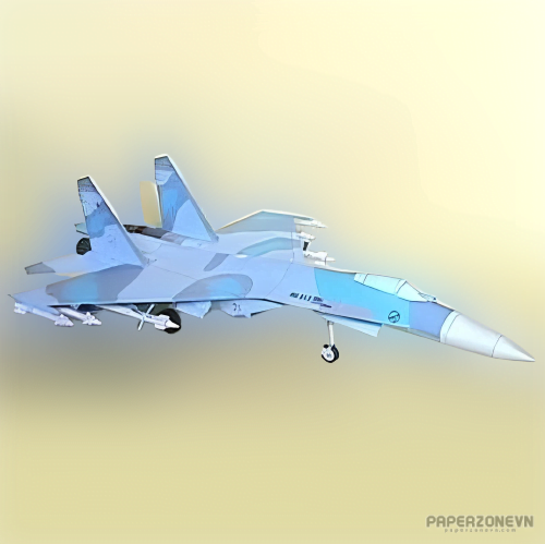 Papercraft do avião SU-27 Sukhoi