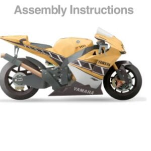 Papercraft / maquete de papel da moto Yamaha YZR-M1 50th Anniversary