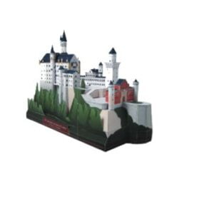 Papercraft / maquete de papel 3D do Castelo Neuschwanstein, na Alemanha