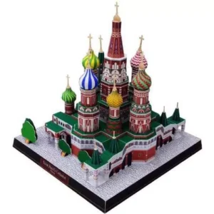 Papercraft / maquete de papel 3D da Catedral de São Basílio em Moscou