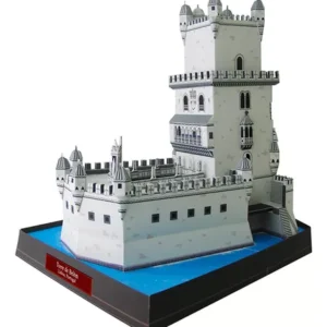 Papercraft / maquete de papel 3D daTorre de Belém, em Portugal