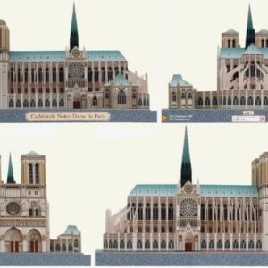 Papercraft / maquete de papel 3D da Catedral de Notre Dame