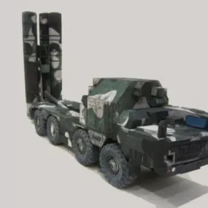 Papercraft / maquete de papel 3D do S-300 sistema de defesa antiaérea russo