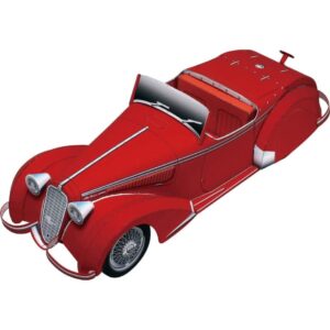 Papercraft / maquete de papel 3D do Alfa Romeo 8C2900B Corto