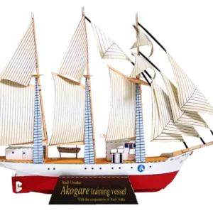 Papercraft / maquete de papel 3D do navio a vela Akogare