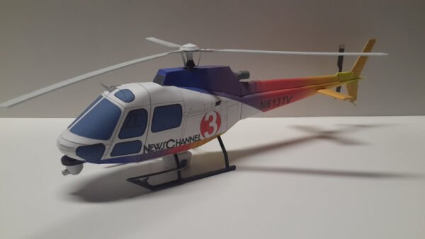 Papercraft / maquete de papel 3D do helicóptero Esquilo - Eurocopter AS350