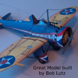 Papercraft / maquete de papel 3D do avião Boeing P-26 "Peashooter"