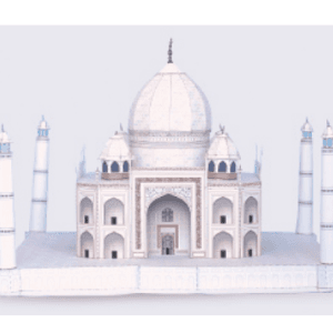 Papercraft / maquete de papel do Taj Mahal, na Índia