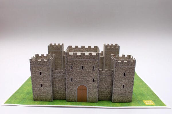 Papercraft / maquete de papel de um castelo medieval