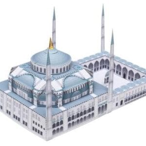 Papercraft / maquete de papel 3D da Mesquita Azul, na Turquia