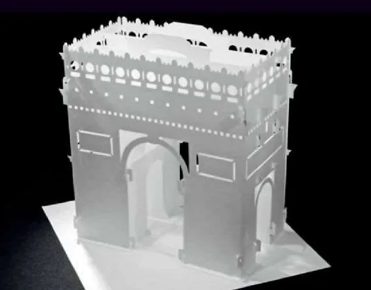 Arco do Triunfo de Paris disponível em papercraft / maquete de papel