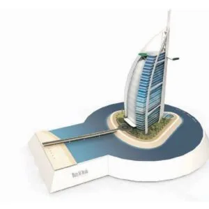 Papercraft / maquete de papel do hotel Burj Al Arab
