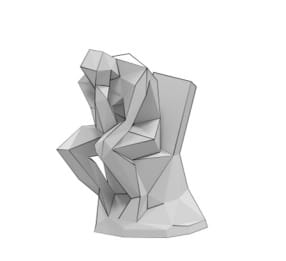 Papercraft / maquete de papel de formas humanas